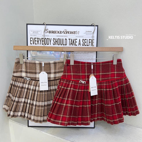 KELTIS Plaid Mini Skirts